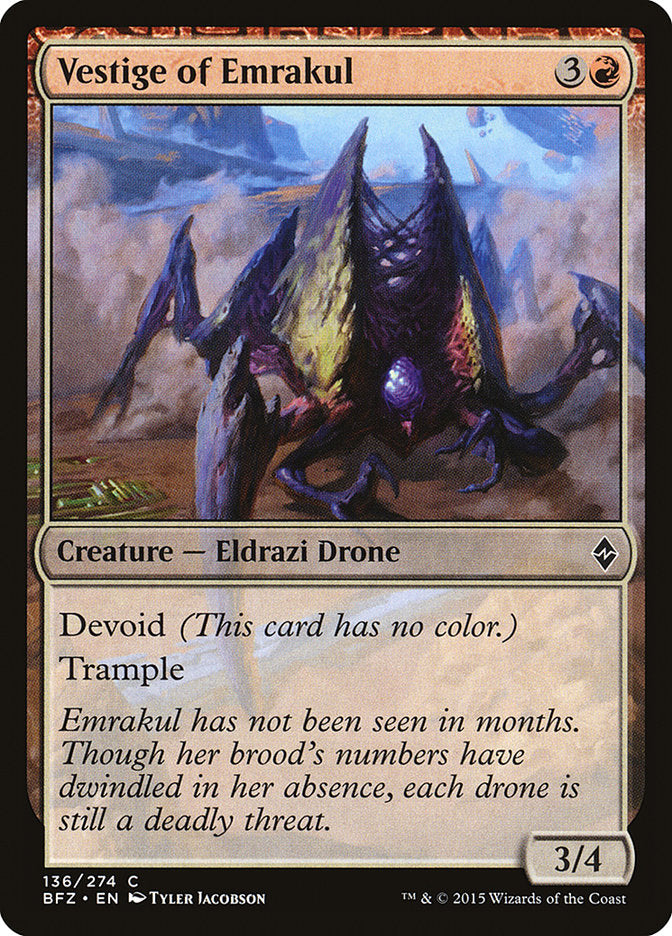 Vestige of Emrakul [Battle for Zendikar] | L.A. Mood Comics and Games