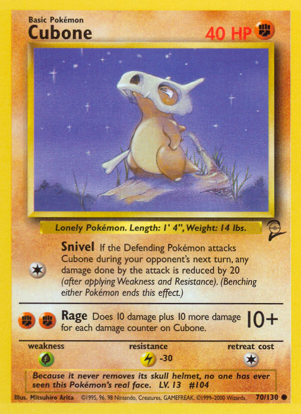 Cubone (70/130) [Base Set 2] | L.A. Mood Comics and Games