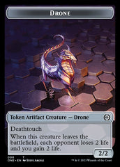 Rebel // Drone Double-Sided Token [Phyrexia: All Will Be One Tokens] | L.A. Mood Comics and Games