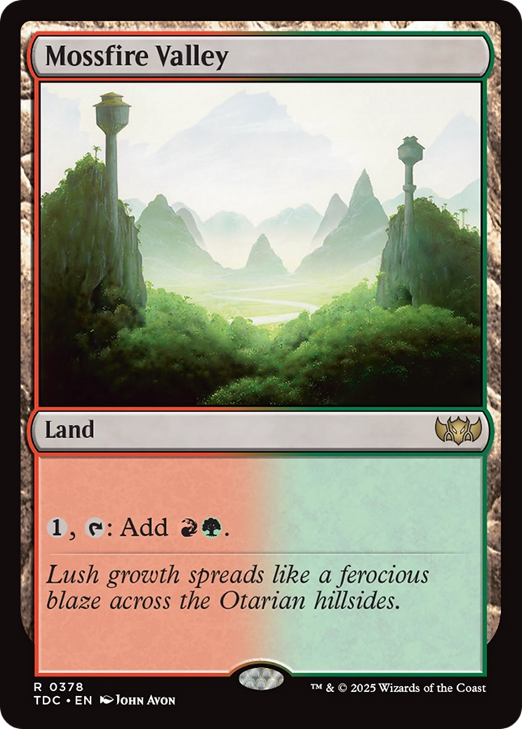 Mossfire Valley [Tarkir: Dragonstorm Commander] | L.A. Mood Comics and Games