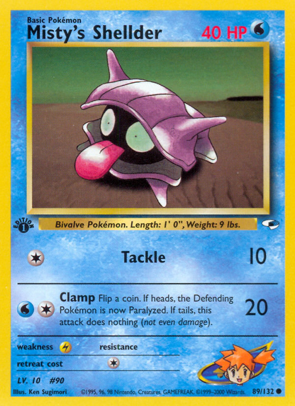 Misty's Shellder (89/132) [Gym Heroes 1st Edition] | L.A. Mood Comics and Games