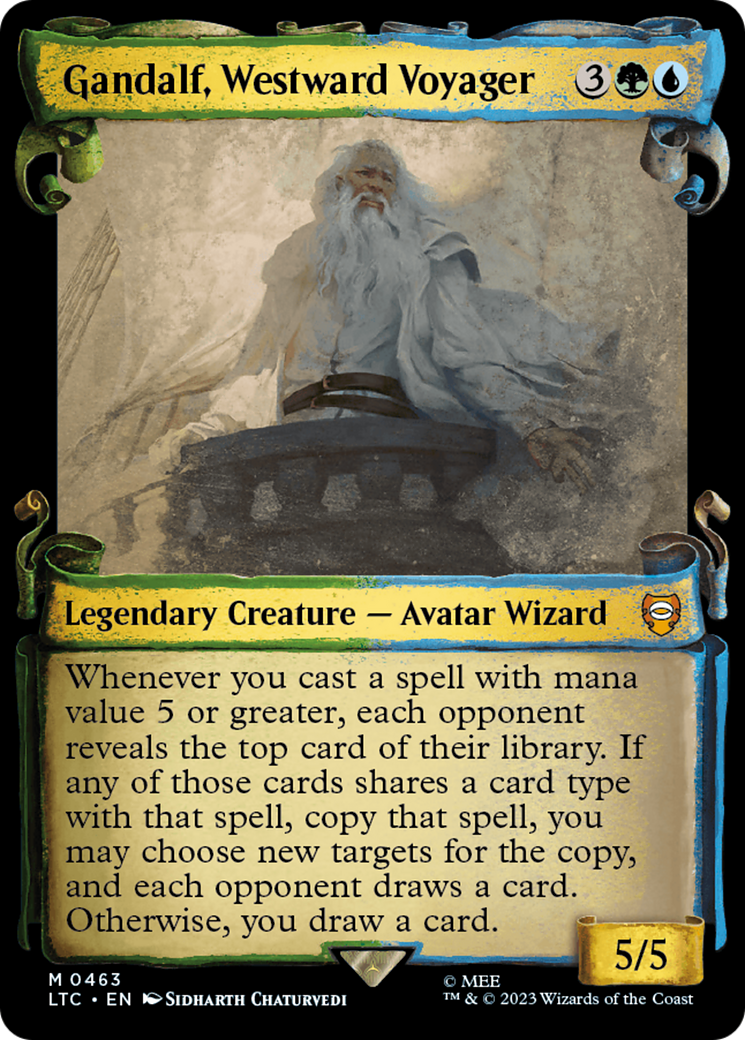 Gandalf, Westward Voyager [The Lord of the Rings: Tales of Middle-Earth Commander Showcase Scrolls] | L.A. Mood Comics and Games