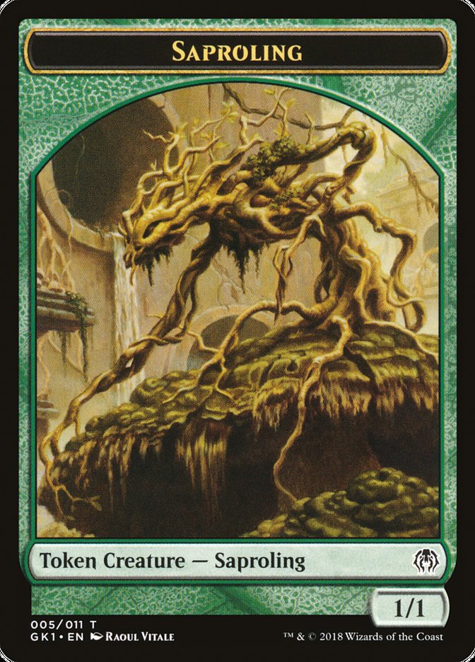 Saproling // Insect Double-Sided Token [Guilds of Ravnica Guild Kit Tokens] | L.A. Mood Comics and Games