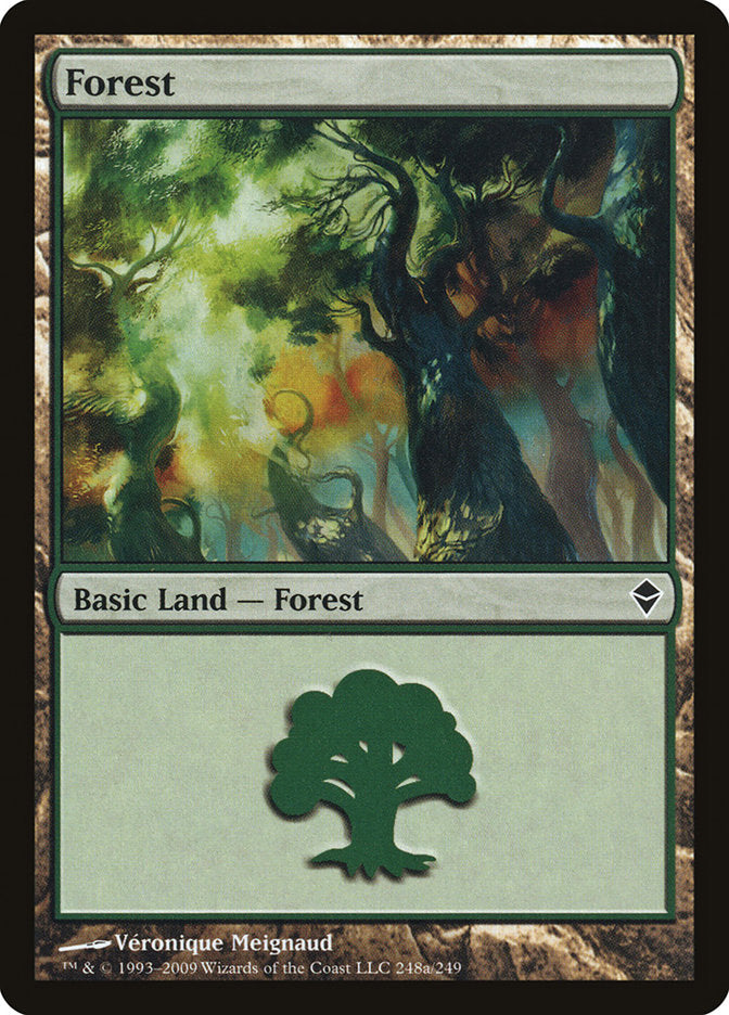 Forest (248a) [Zendikar] | L.A. Mood Comics and Games