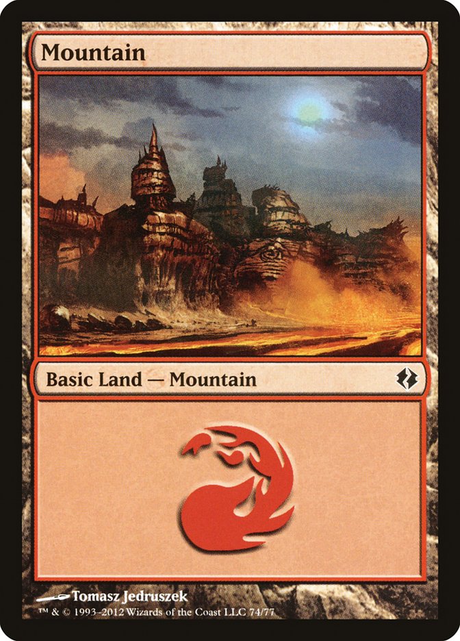 Mountain (74) [Duel Decks: Venser vs. Koth] | L.A. Mood Comics and Games