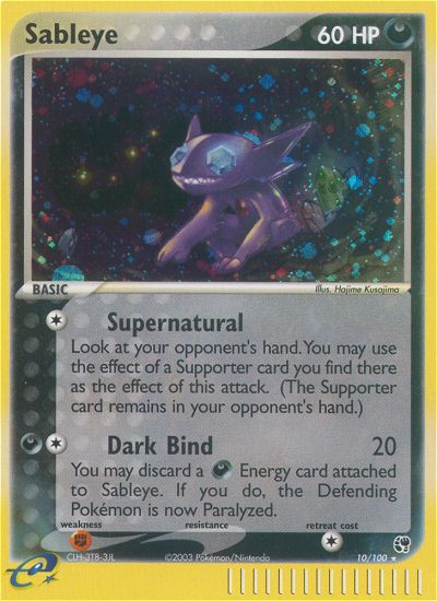 Sableye (10/100) [EX: Sandstorm] | L.A. Mood Comics and Games