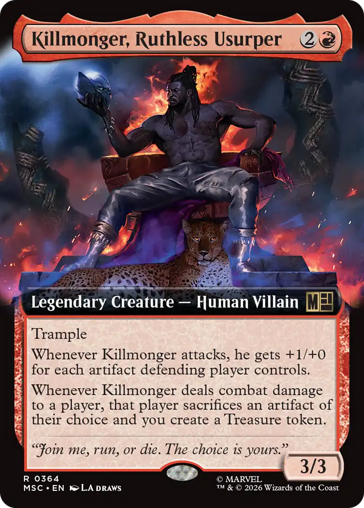 Killmonger, Ruthless Usurper (Extended Art) [Marvel Super Heroes Commander] | L.A. Mood Comics and Games