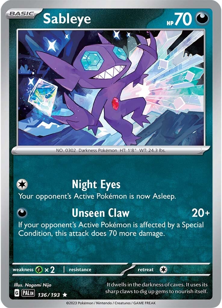 Sableye (136/193) [Scarlet & Violet: Paldea Evolved] | L.A. Mood Comics and Games