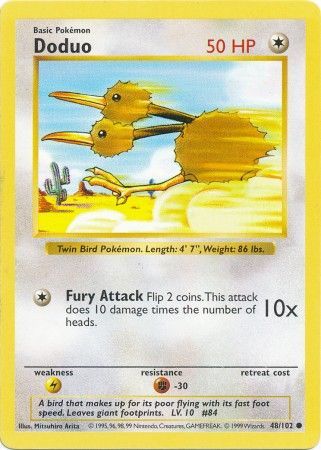 Doduo (48/102) [Base Set Shadowless Unlimited] | L.A. Mood Comics and Games