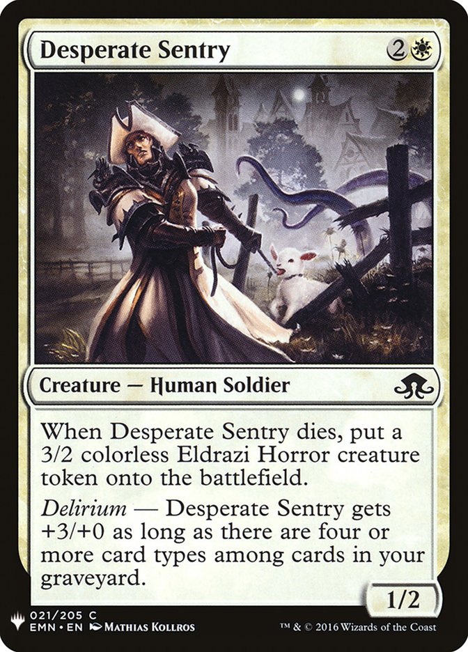 Desperate Sentry [Mystery Booster] | L.A. Mood Comics and Games