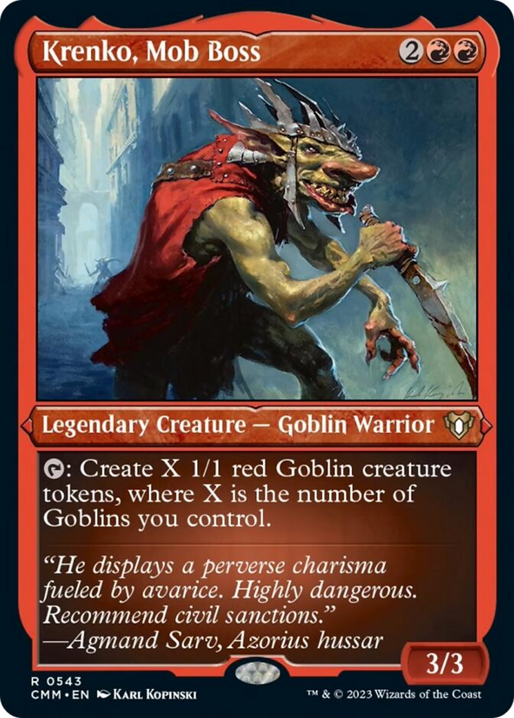 Krenko, Mob Boss (Foil Etched) [Commander Masters] | L.A. Mood Comics and Games