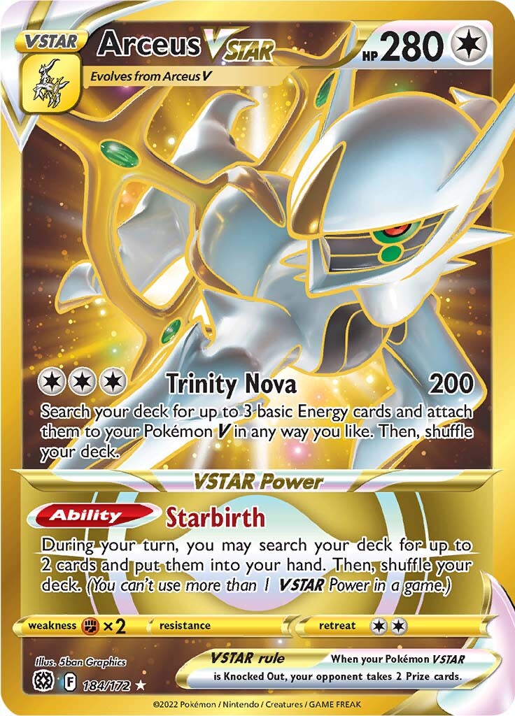 Arceus VSTAR (184/172) [Sword & Shield: Brilliant Stars] | L.A. Mood Comics and Games