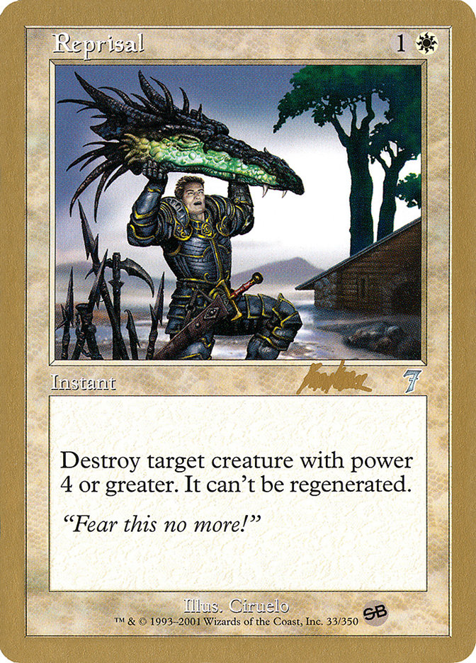 Reprisal (Brian Kibler) (SB) [World Championship Decks 2002] | L.A. Mood Comics and Games