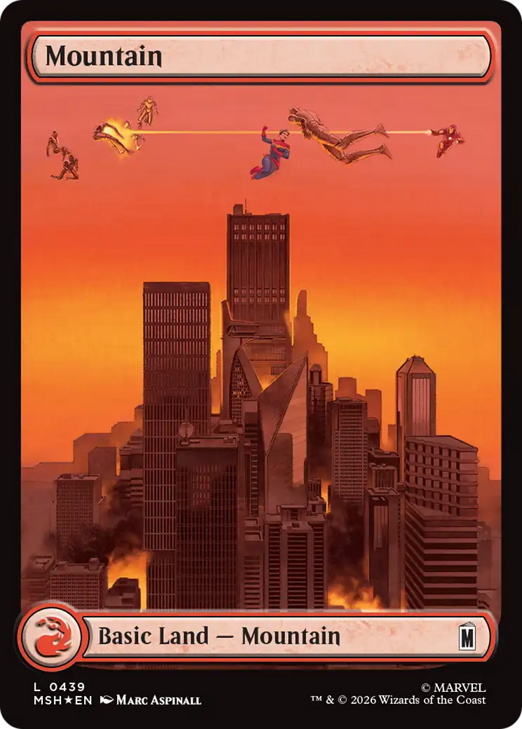 Mountain (0439) (Surge Foil) [Marvel Super Heroes] | L.A. Mood Comics and Games