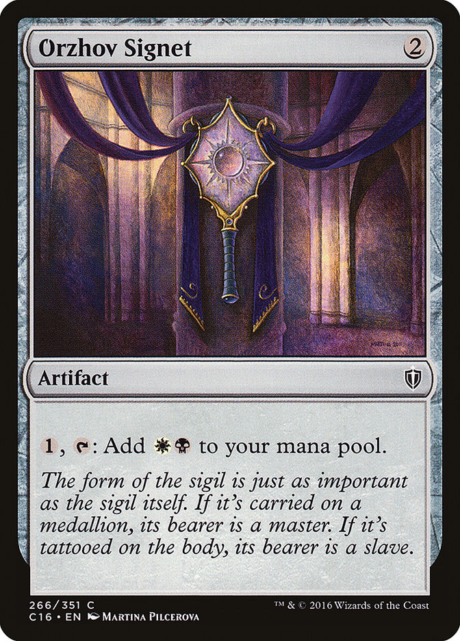 Orzhov Signet [Commander 2016] | L.A. Mood Comics and Games