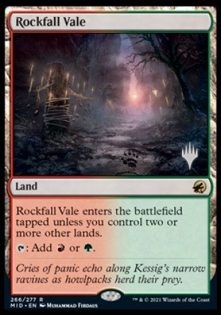 Rockfall Vale (Promo Pack) [Innistrad: Midnight Hunt Promos] | L.A. Mood Comics and Games
