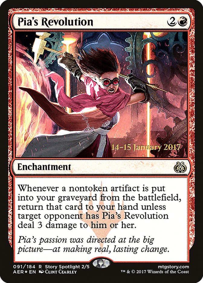 Pia's Revolution [Aether Revolt Prerelease Promos] | L.A. Mood Comics and Games
