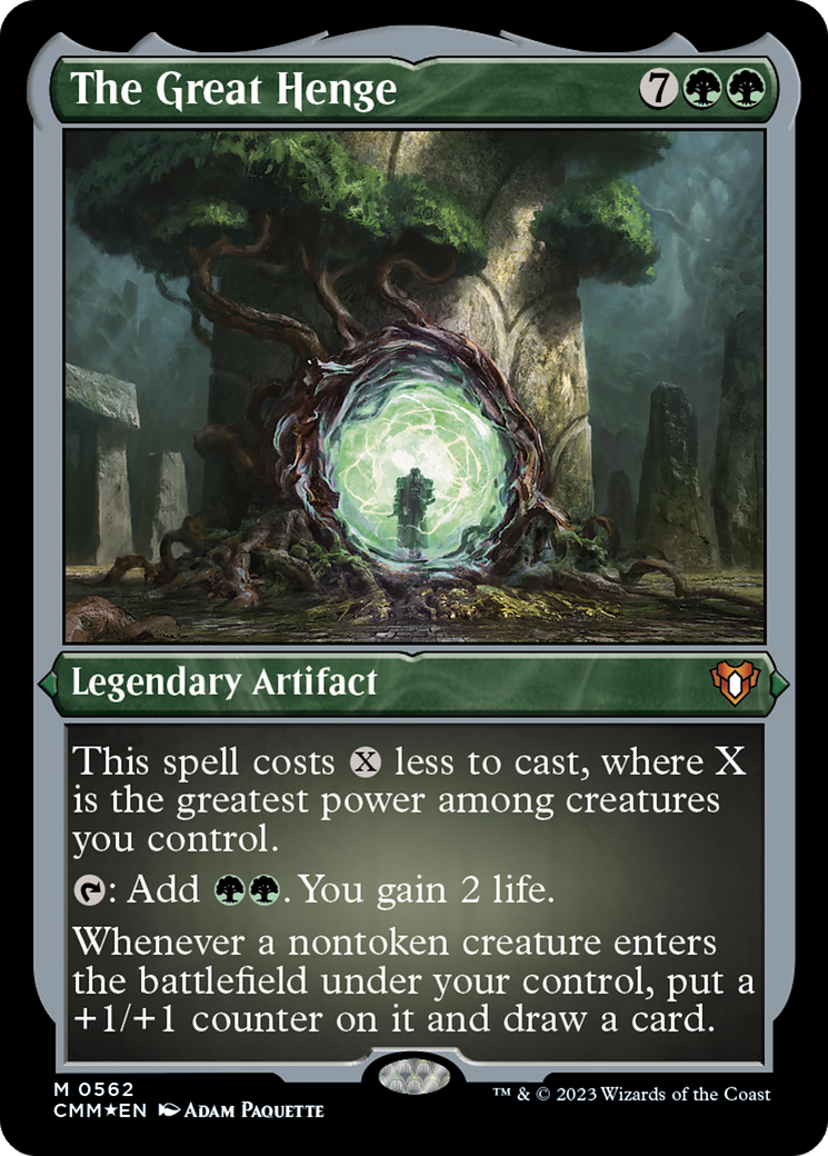 The Great Henge (Foil Etched) [Commander Masters] | L.A. Mood Comics and Games