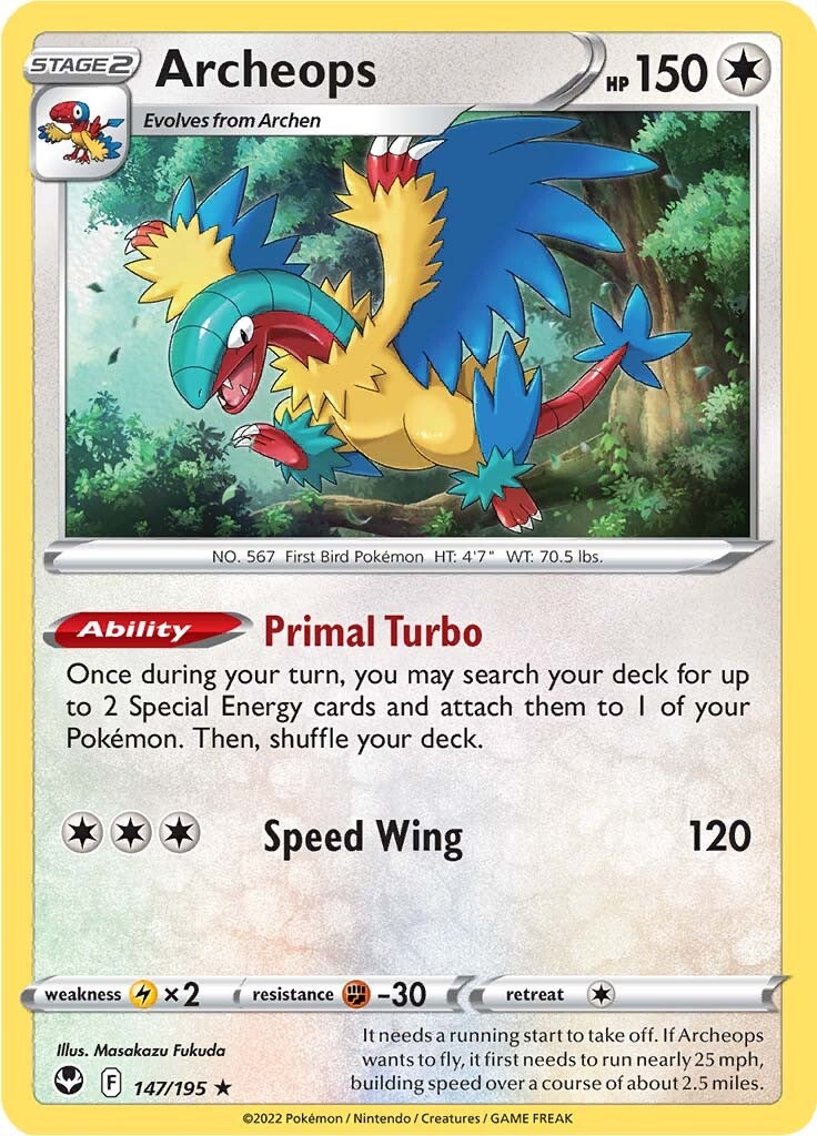 Archeops (147/195) (Theme Deck Exclusive) [Sword & Shield: Silver Tempest] | L.A. Mood Comics and Games