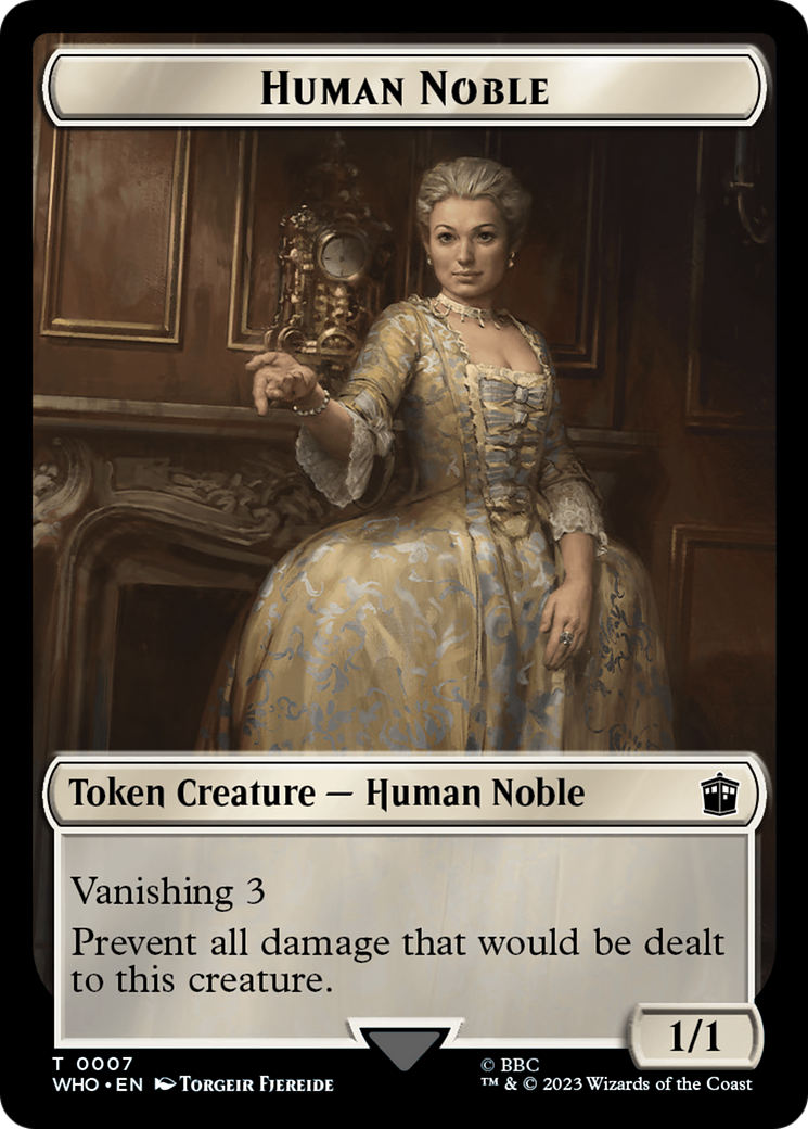 Human Noble // Mark of the Rani Double-Sided Token [Doctor Who Tokens] | L.A. Mood Comics and Games
