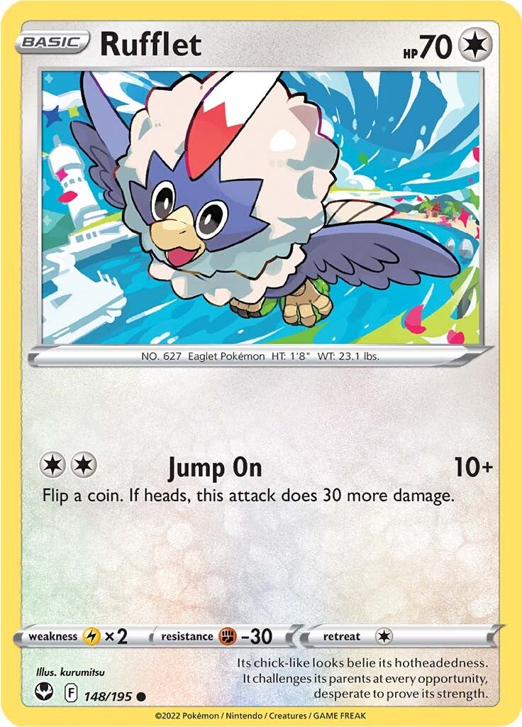 Rufflet (148/195) [Sword & Shield: Silver Tempest] | L.A. Mood Comics and Games
