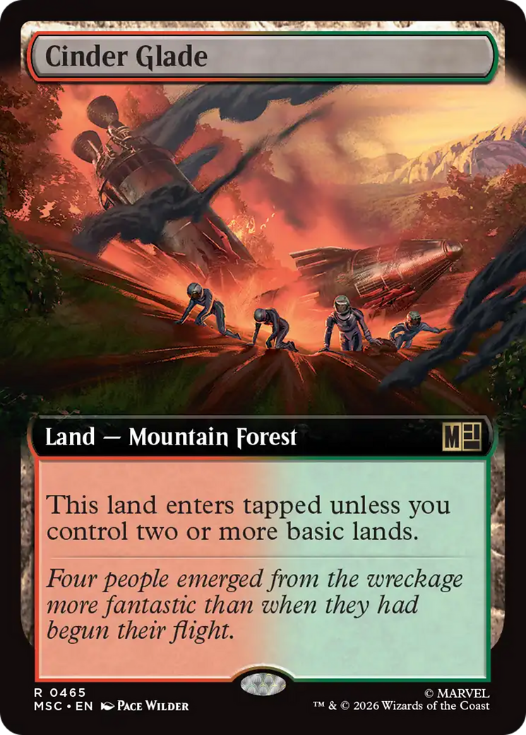 Cinder Glade (Extended Art) [Marvel Super Heroes Commander] | L.A. Mood Comics and Games