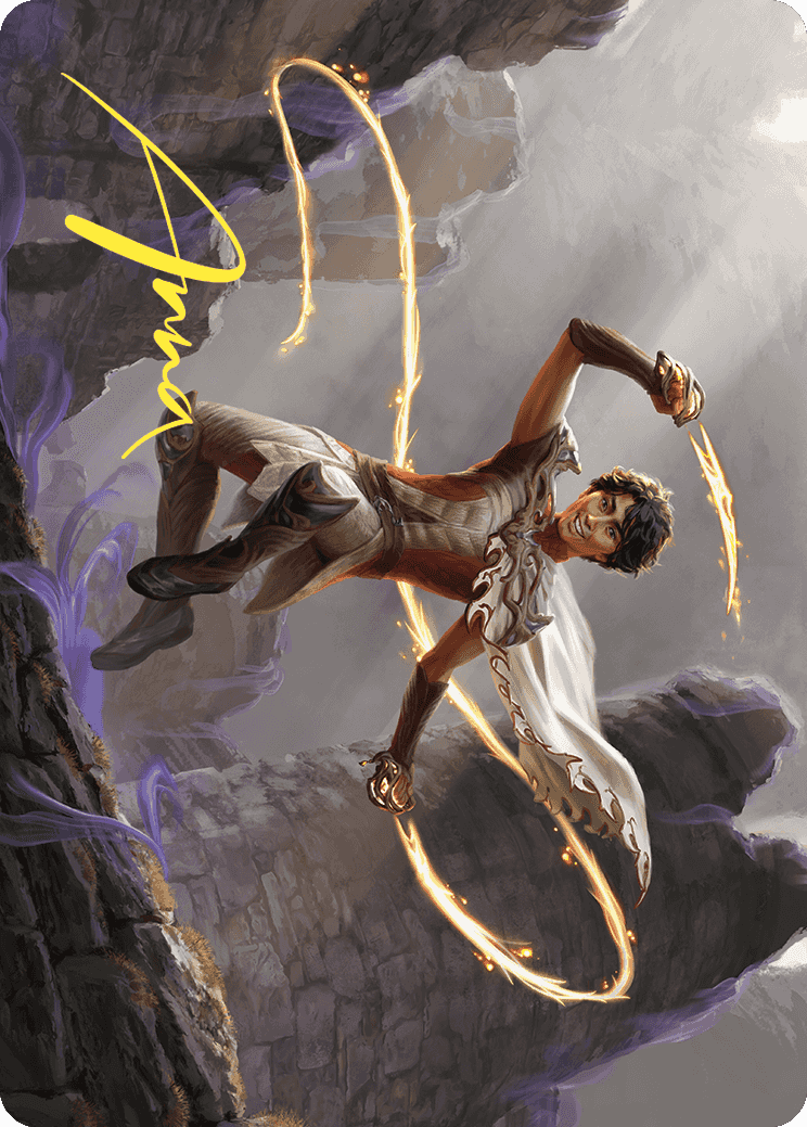 Kellan, the Fae-Blooded Art Card (Gold-Stamped Signature) [Wilds of Eldraine Art Series] | L.A. Mood Comics and Games