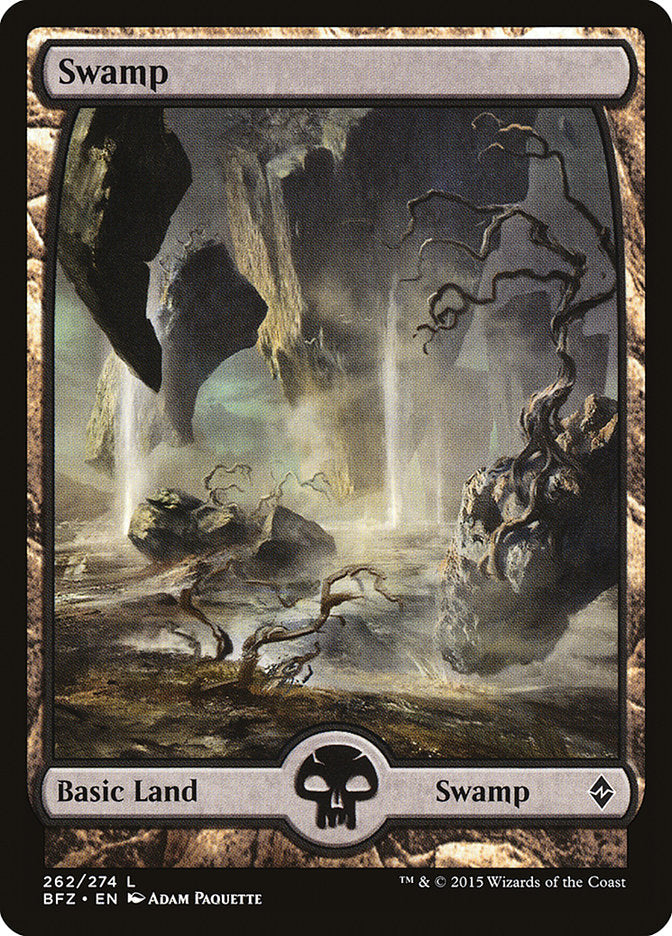 Swamp (262) (Full Art) [Battle for Zendikar] | L.A. Mood Comics and Games