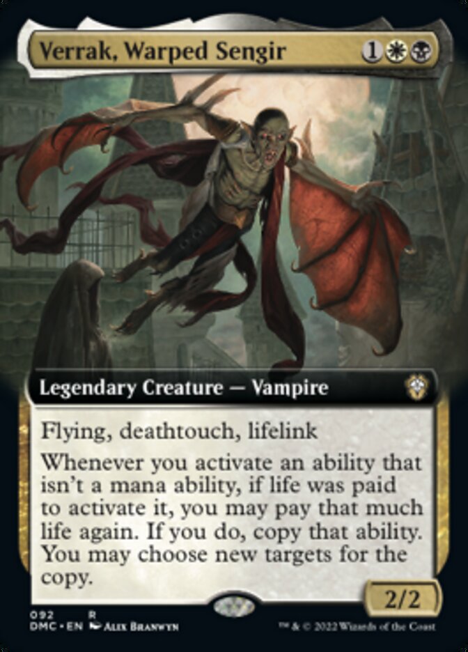Verrak, Warped Sengir (Extended Art) [Dominaria United Commander] | L.A. Mood Comics and Games