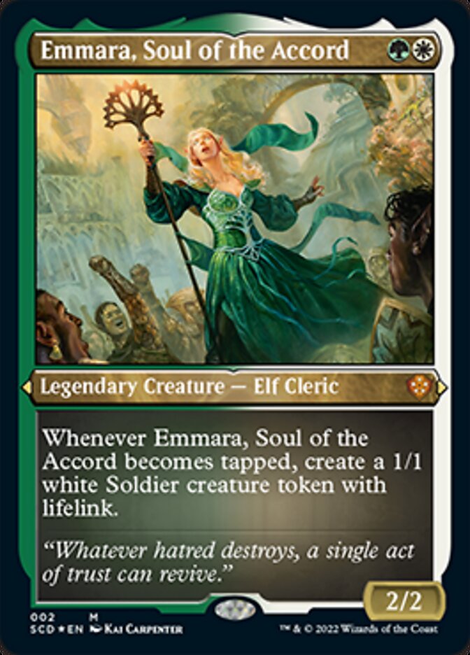 Emmara, Soul of the Accord (Foil Etched) [Starter Commander Decks] | L.A. Mood Comics and Games