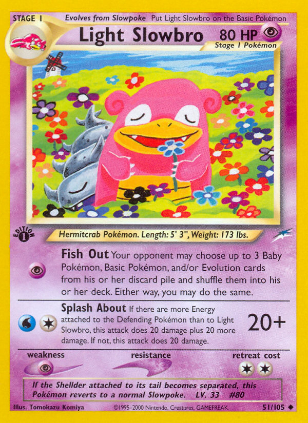Light Slowbro (51/105) [Neo Destiny 1st Edition] | L.A. Mood Comics and Games