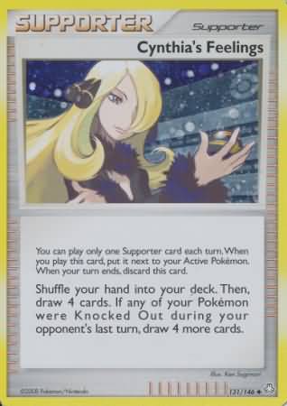 Cynthia's Feelings (131/146) (Cosmos Holofoil) [Diamond & Pearl: Legends Awakened] | L.A. Mood Comics and Games