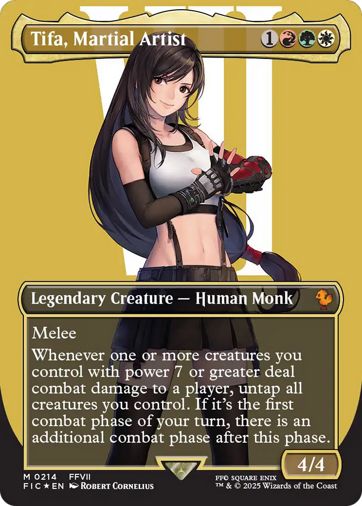 Tifa, Martial Artist (Borderless) (Surge Foil) [FINAL FANTASY Commander] | L.A. Mood Comics and Games