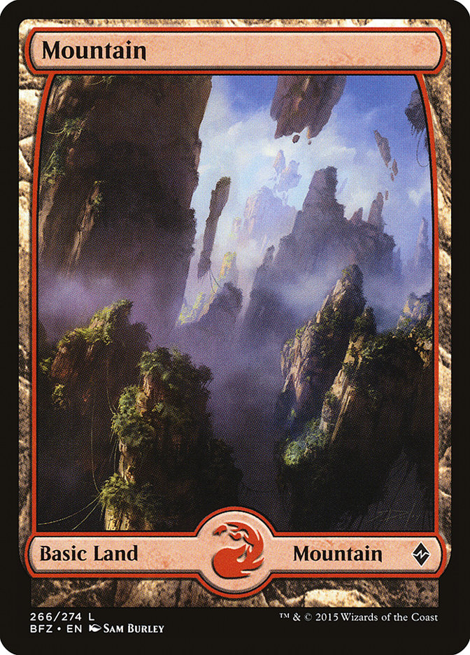 Mountain (266) (Full Art) [Battle for Zendikar] | L.A. Mood Comics and Games
