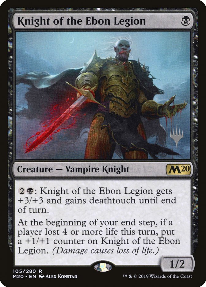 Knight of the Ebon Legion (Promo Pack) [Core Set 2020 Promos] | L.A. Mood Comics and Games