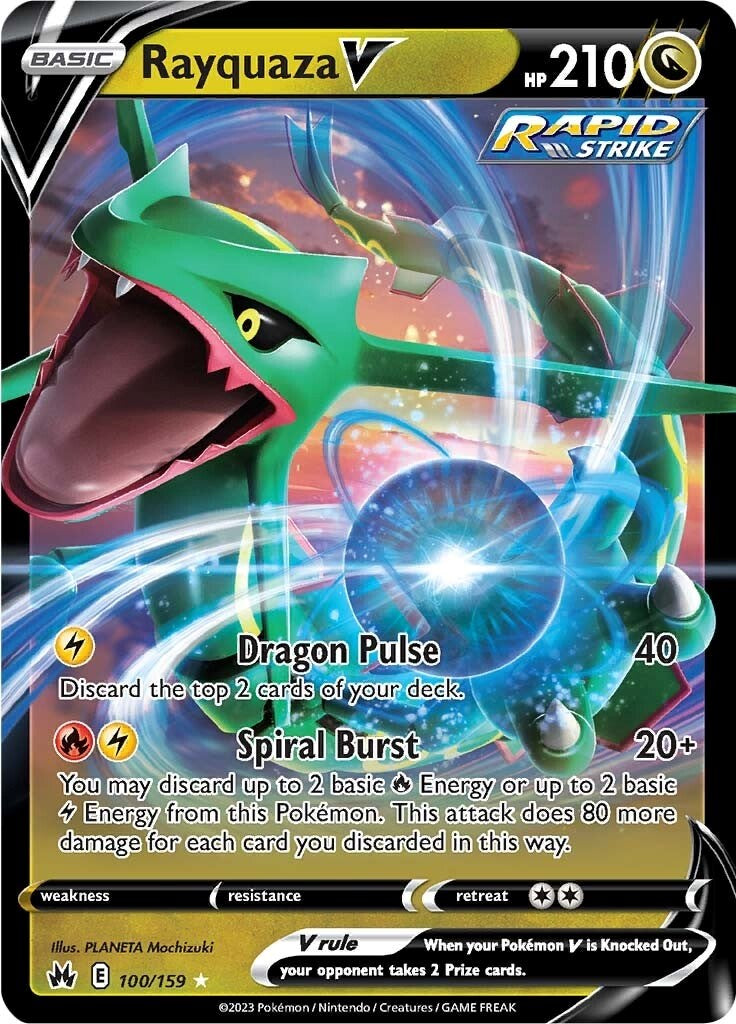 Rayquaza V (100/159) [Sword & Shield: Crown Zenith] | L.A. Mood Comics and Games