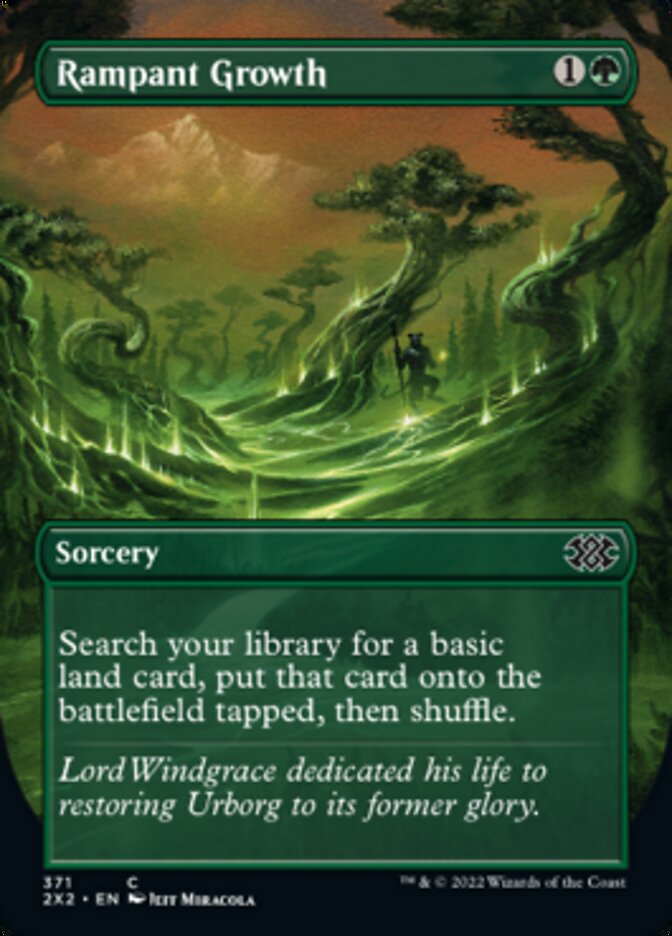 Rampant Growth (Borderless Alternate Art) [Double Masters 2022] | L.A. Mood Comics and Games