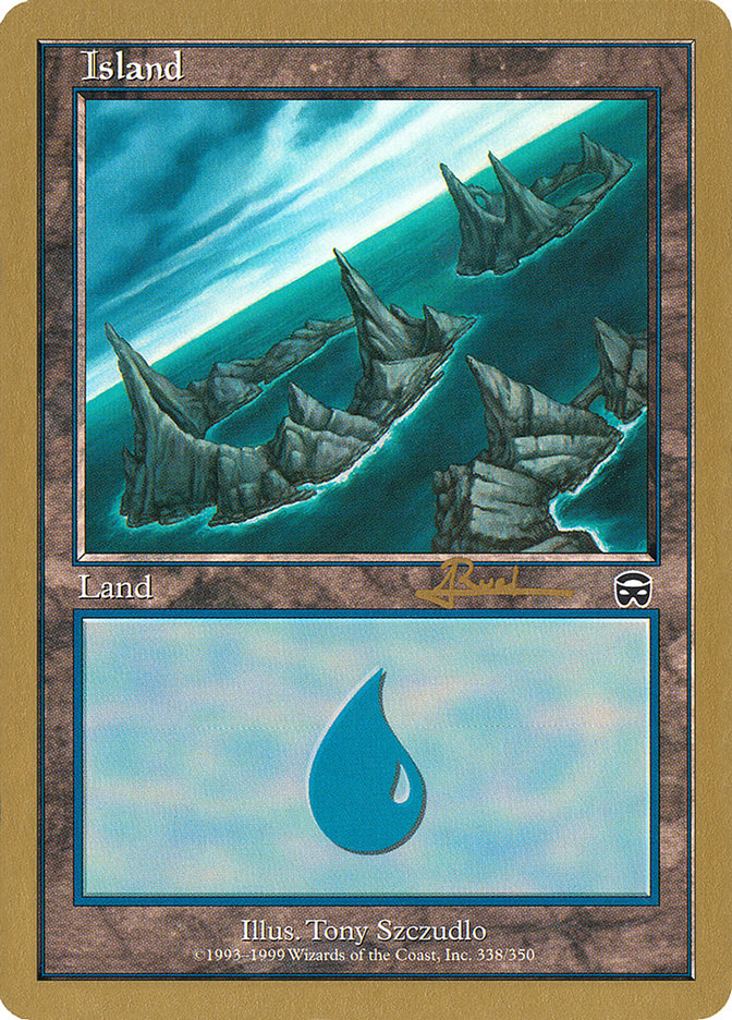 Island (ar338) (Antoine Ruel) [World Championship Decks 2001] | L.A. Mood Comics and Games