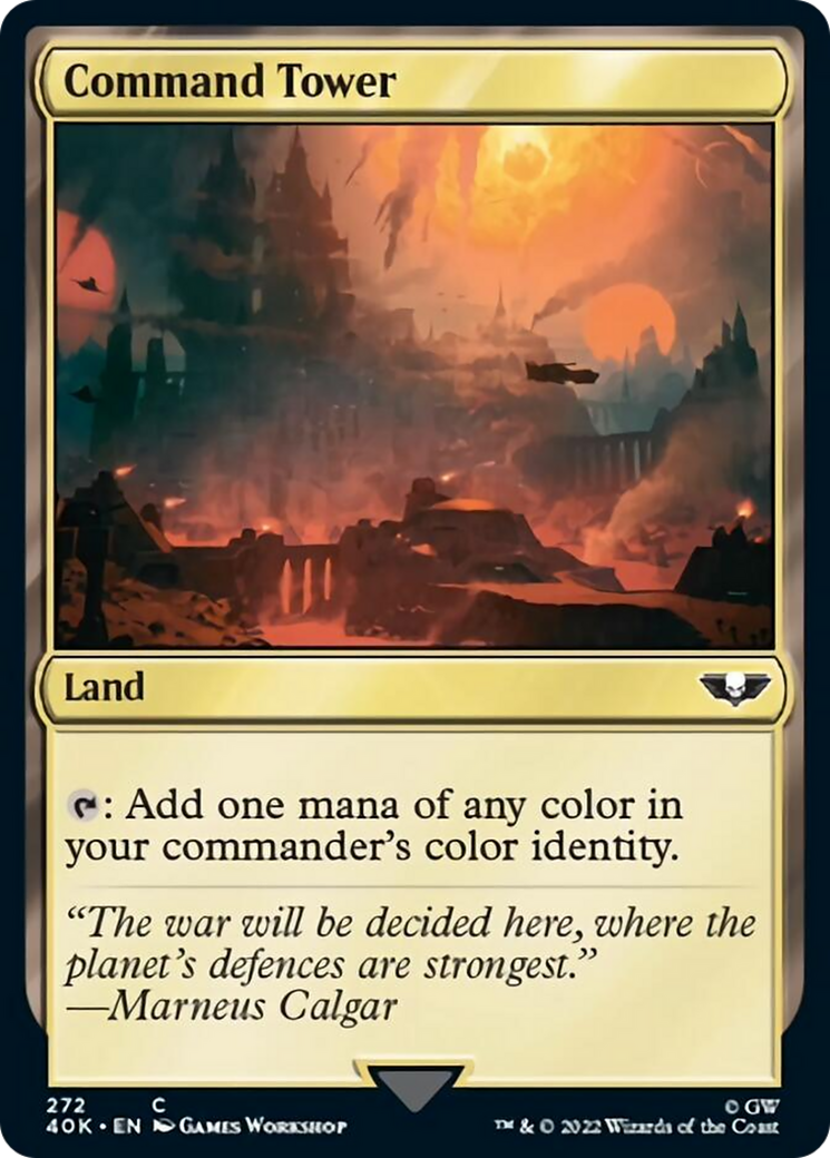 Command Tower (272) (Surge Foil) [Warhammer 40,000] | L.A. Mood Comics and Games