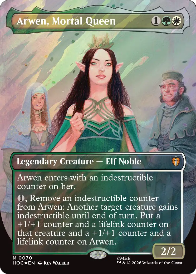 Arwen, Mortal Queen (Borderless) (Surge Foil) [The Hobbit: Eternal-Legal] | L.A. Mood Comics and Games