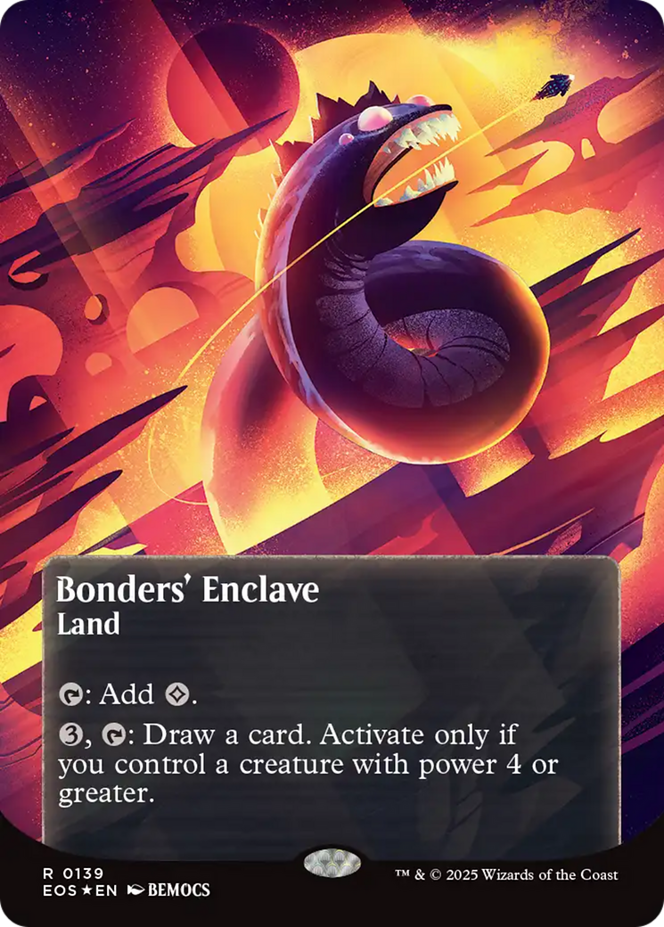 Bonders' Enclave (0136) (Borderless) (Galaxy Foil) [Edge of Eternities: Stellar Sights] | L.A. Mood Comics and Games