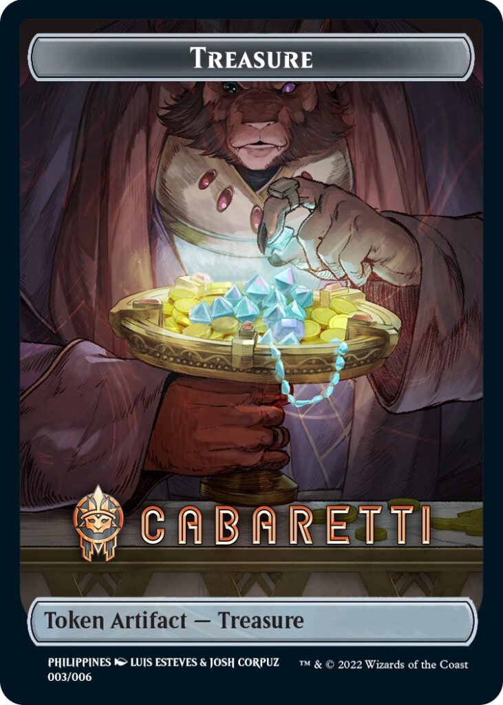 Treasure Token (Cabaretti) (Southeast Asia Artists) [Streets of New Capenna Tokens] | L.A. Mood Comics and Games