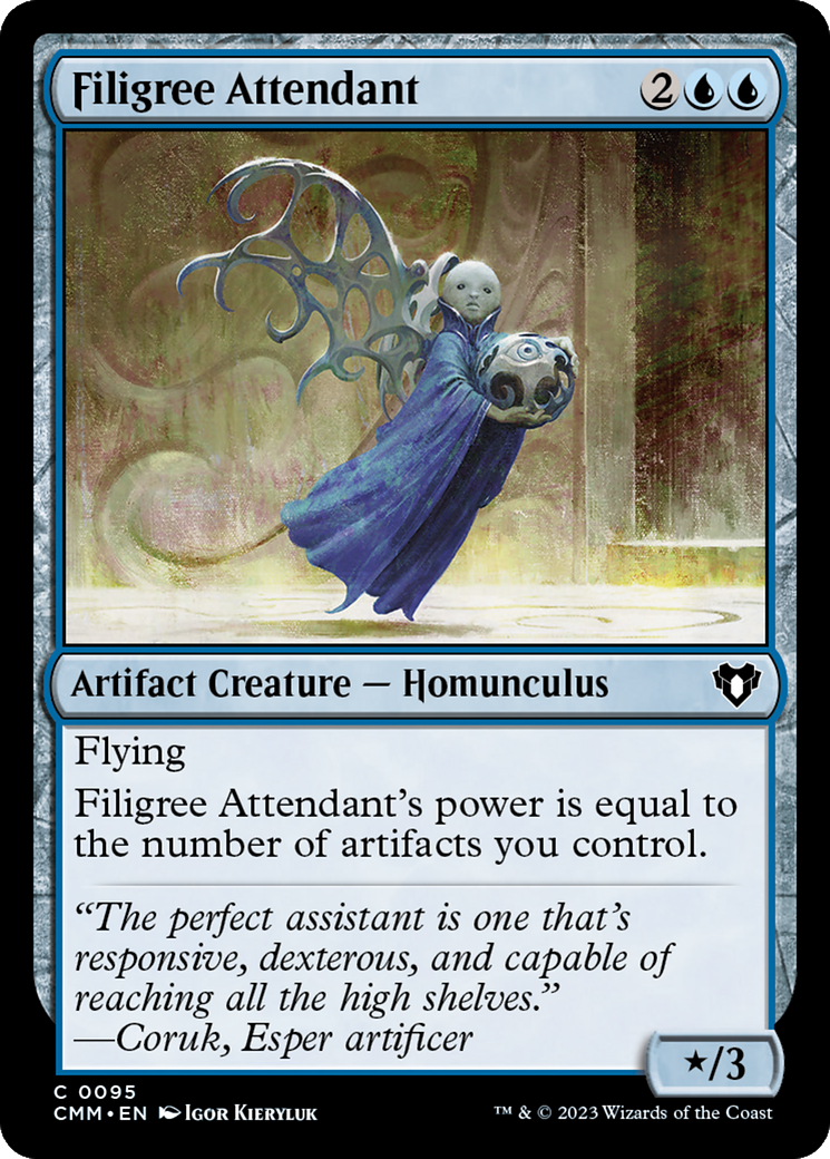 Filigree Attendant [Commander Masters] | L.A. Mood Comics and Games