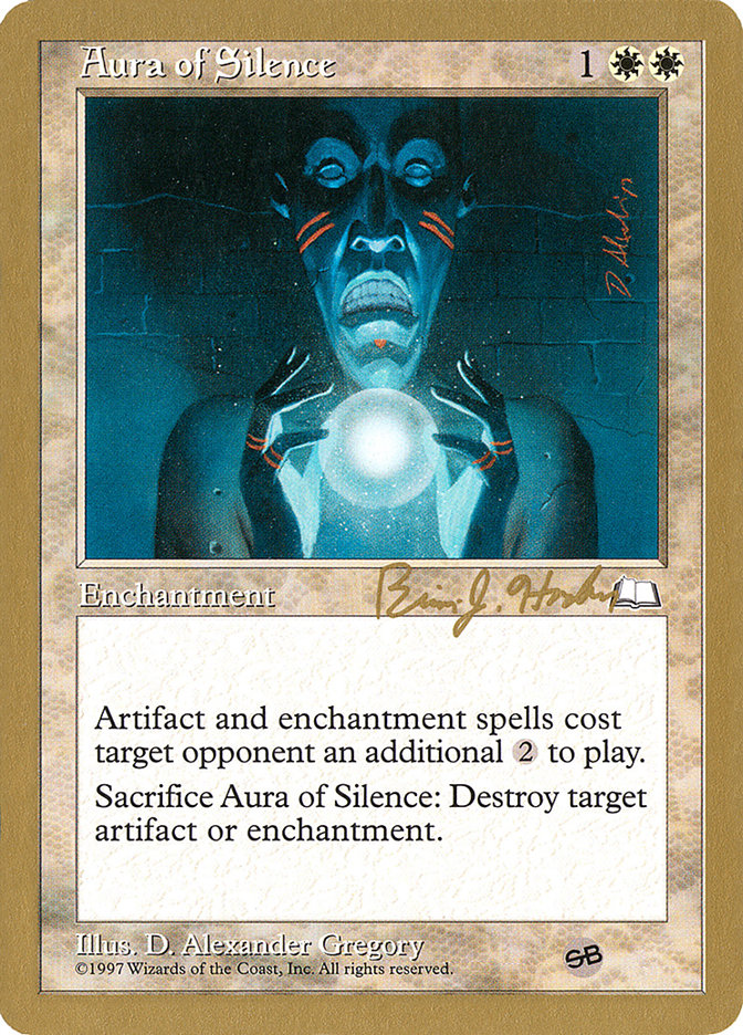 Aura of Silence (Brian Hacker) (SB) [World Championship Decks 1998] | L.A. Mood Comics and Games