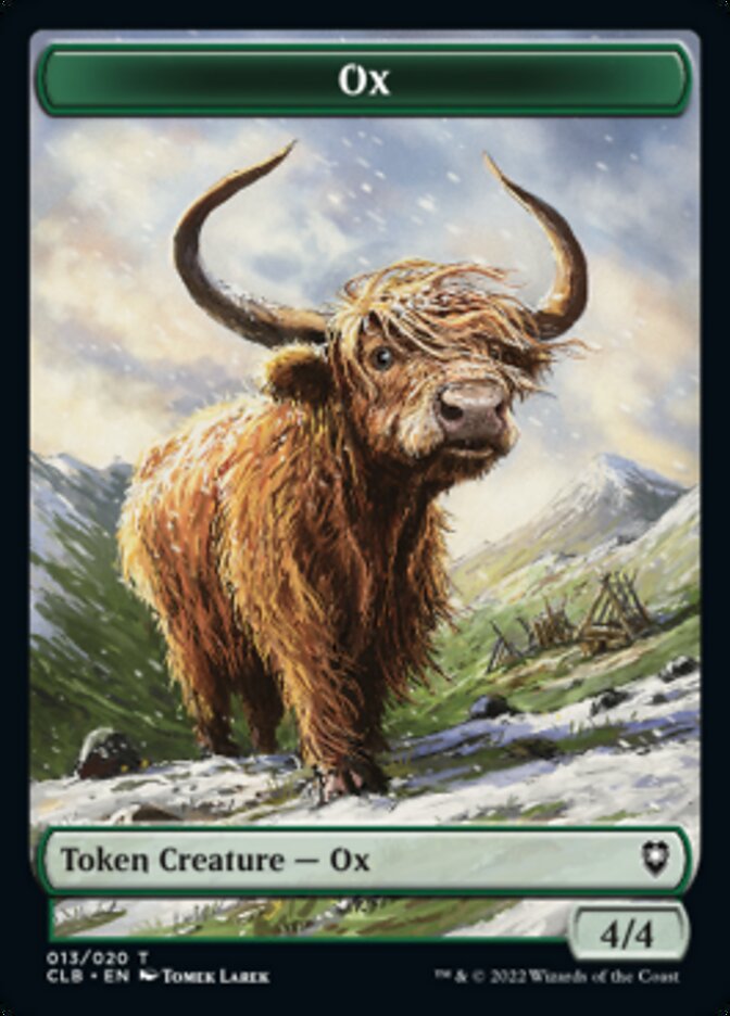 Ox Token [Commander Legends: Battle for Baldur's Gate Tokens] | L.A. Mood Comics and Games