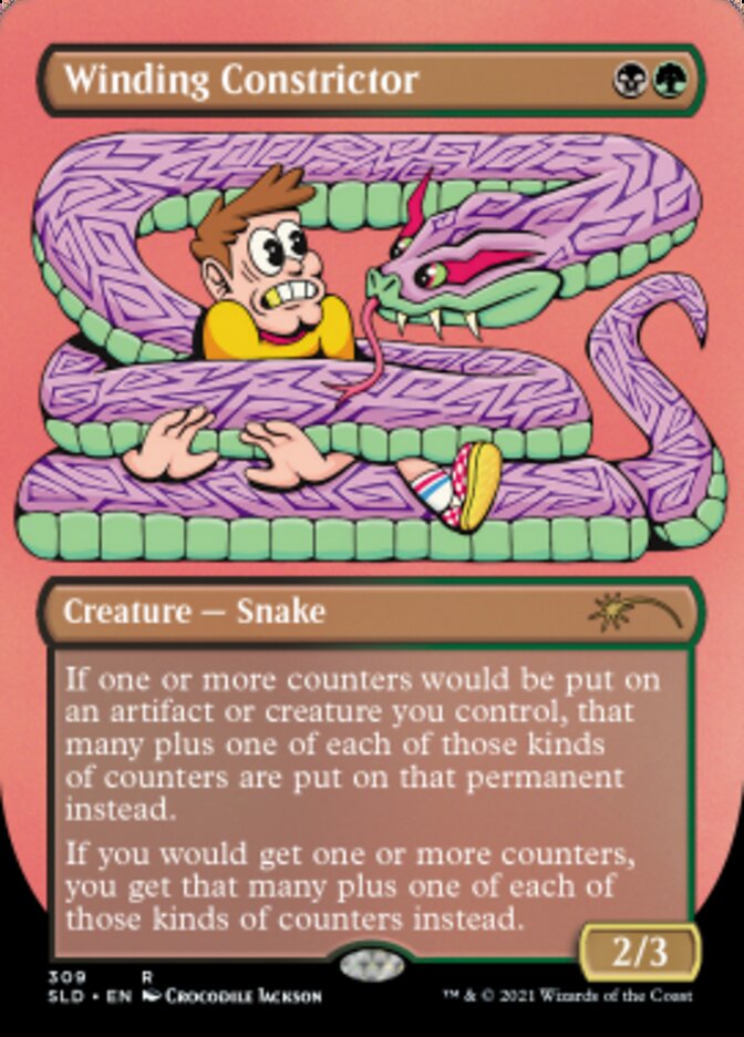 Winding Constrictor (Borderless) (Foil Etched) [Secret Lair Drop Series] | L.A. Mood Comics and Games