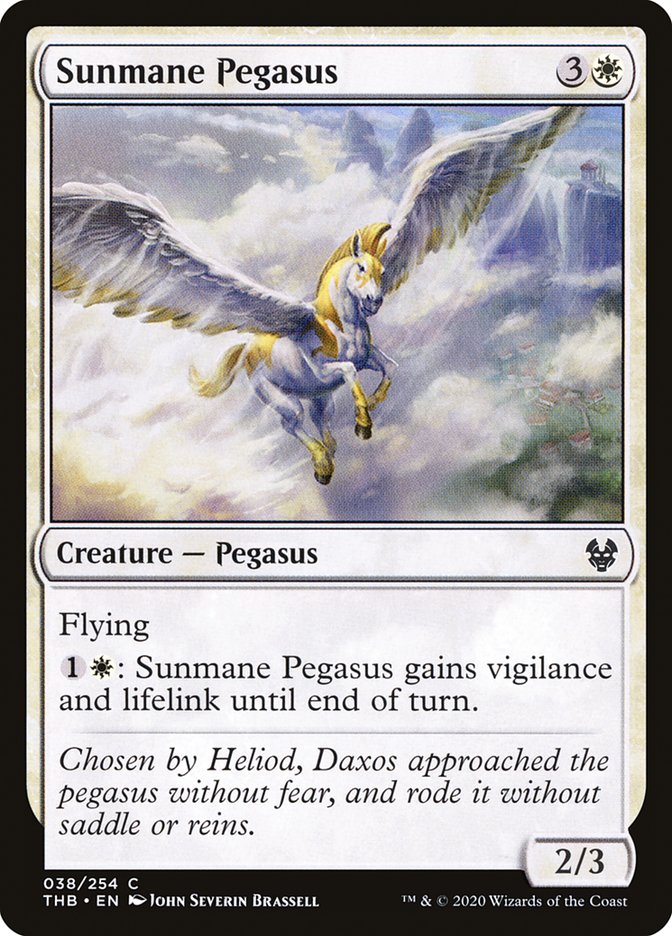 Sunmane Pegasus [Theros Beyond Death] | L.A. Mood Comics and Games