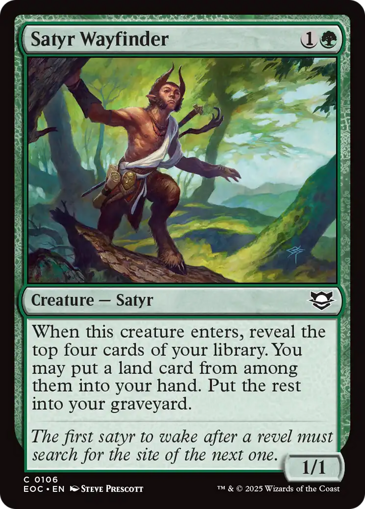 Satyr Wayfinder [Edge of Eternities Commander] | L.A. Mood Comics and Games
