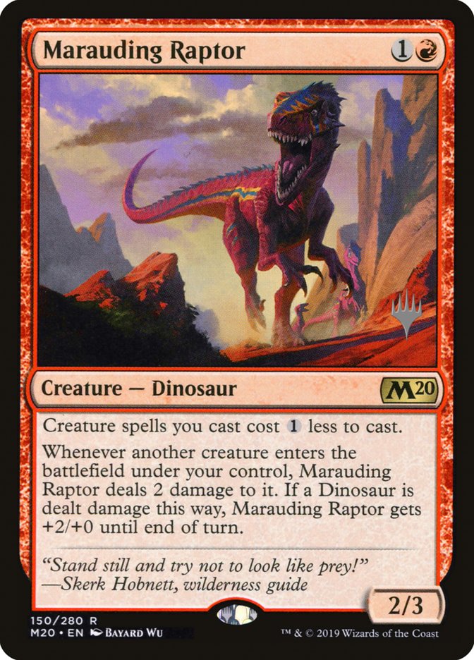 Marauding Raptor (Promo Pack) [Core Set 2020 Promos] | L.A. Mood Comics and Games