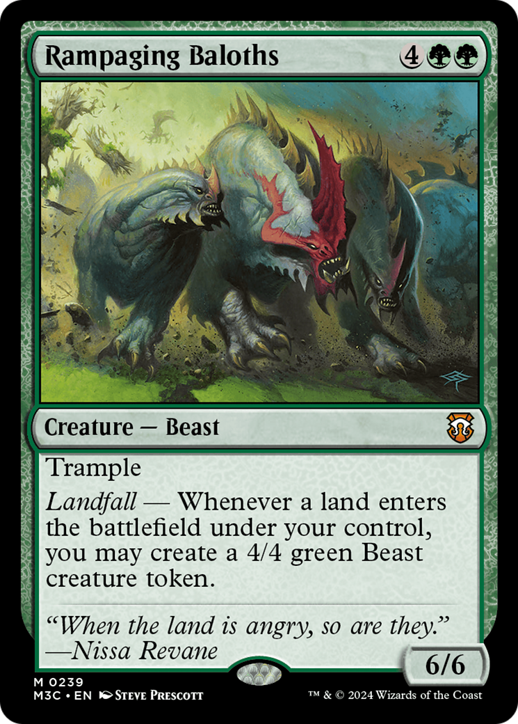 Rampaging Baloths (Ripple Foil) [Modern Horizons 3 Commander] | L.A. Mood Comics and Games